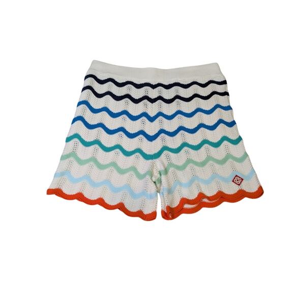 CasaBlanca Other - Casablanca Paris Crochet Wave Knit Shorts XXL Coastal Resort Luxury